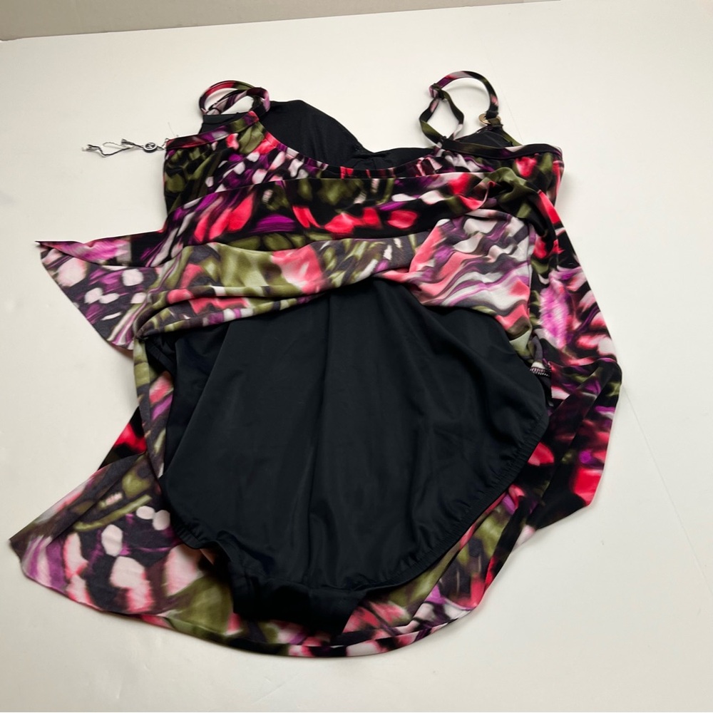 Magicsuit Womens Flutter Willow V-Neck Swimdress Size 14 One Piece Swimsuit NWOT - Picture 12 of 13